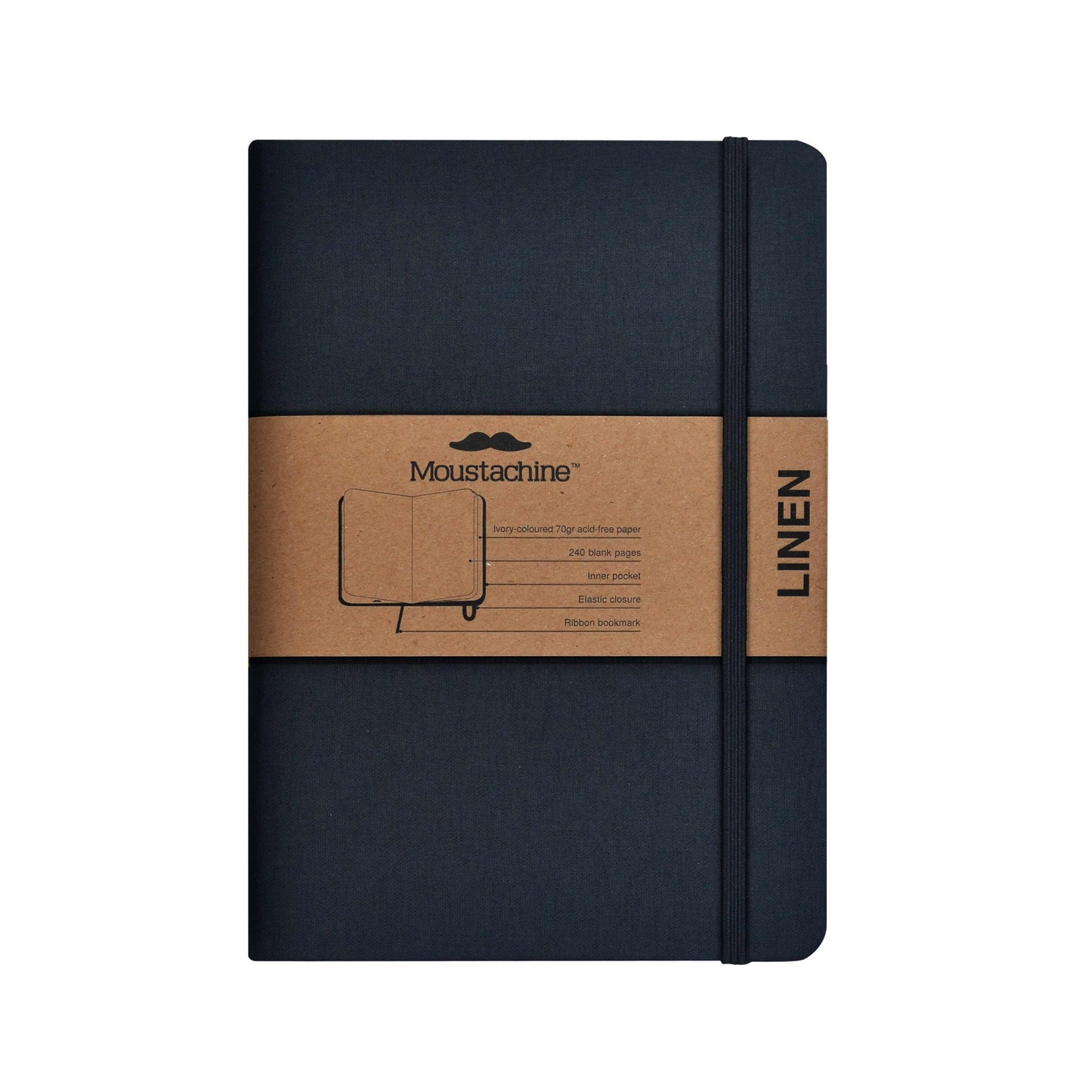 Moustachine Classic Linen Black™