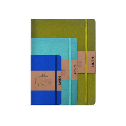 3-Notebook Set Greens and Blues Large, Medium, and Pocket