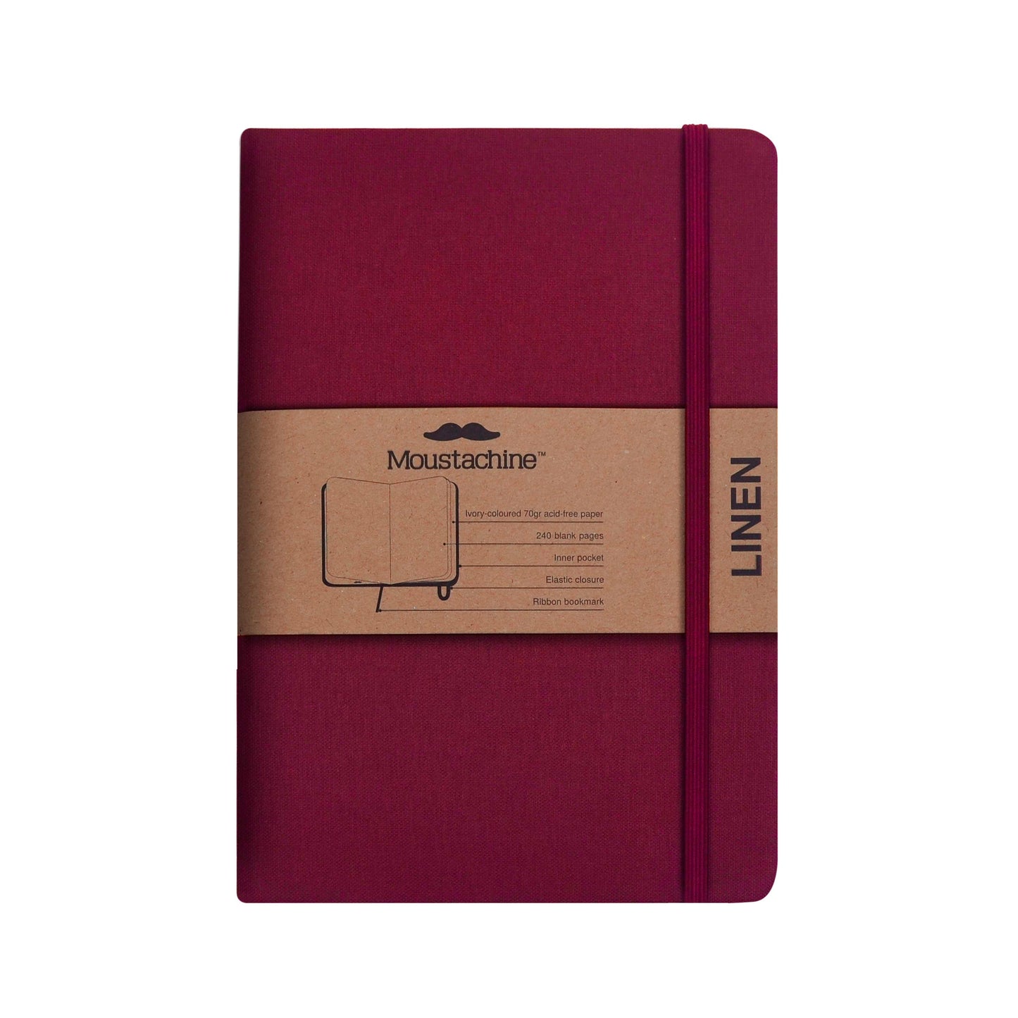 Moustachine Classic Linen Burgundy™